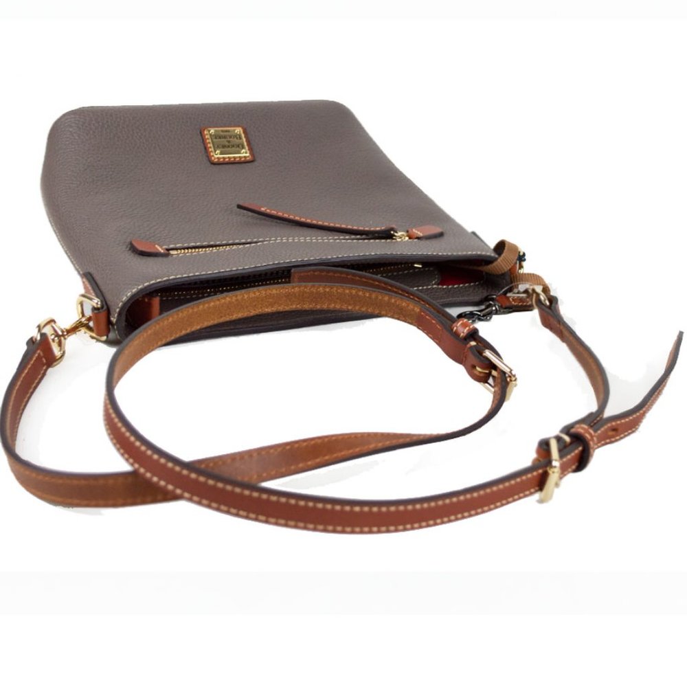 Dooney & Bourke Pebble Grain Zip Elephant Color Crossbody - Picture 14 of 16